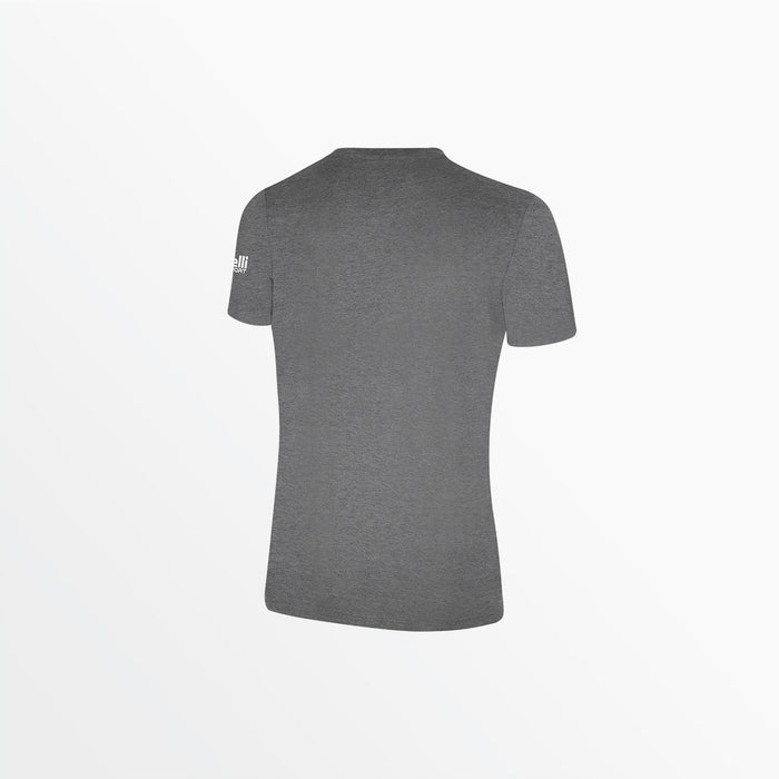 Capelli WOMEN'S BASICS TEE WITH SLEEVE LOGO Dark Heather Grey