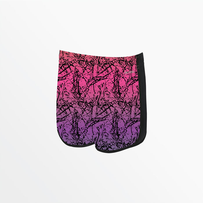 Capelli WOMEN'S DISTRESSED OMBRE 2-TONE RUNNING SHORTS Pink