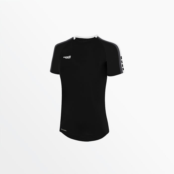 capelli WOMEN'S MADISON SHORT SLEEVE TRAINING TOP Black