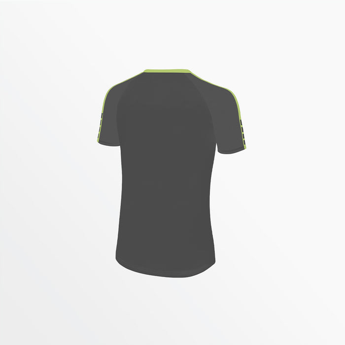 Capelli WOMEN'S MADISON SHORT SLEEVE TRAINING TOP Medium Grey Lime