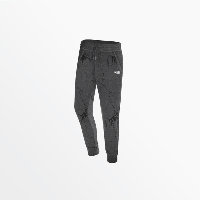 capelli WOMEN'S MARBLE FRENCH TERRY JOGGERS Dark Heather Grey