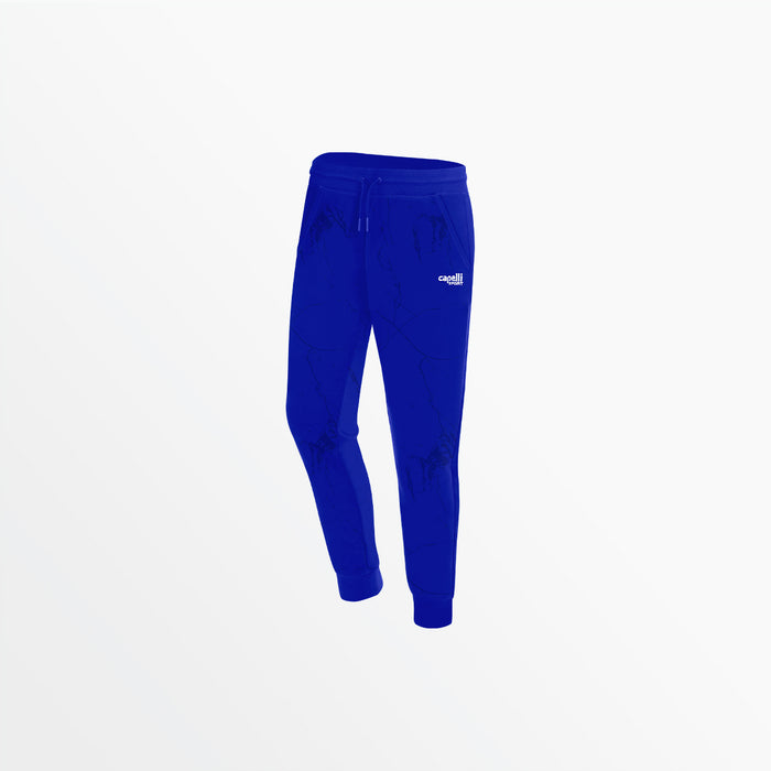 capelli WOMEN'S MARBLE FRENCH TERRY JOGGERS Royal Blue