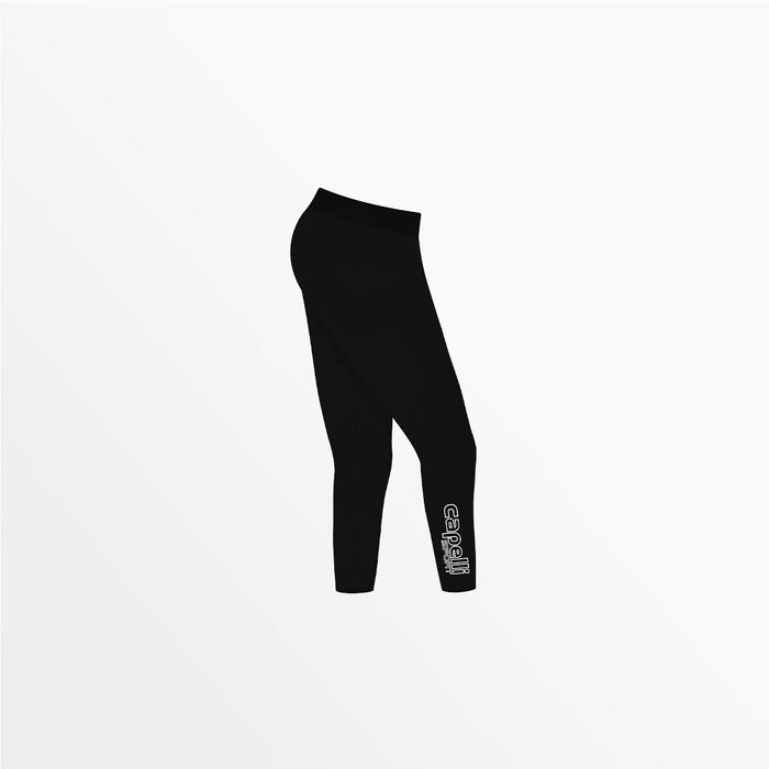 Capelli WOMEN'S MID RISE LOGO 3/4 COTTON LEGGINGS Black