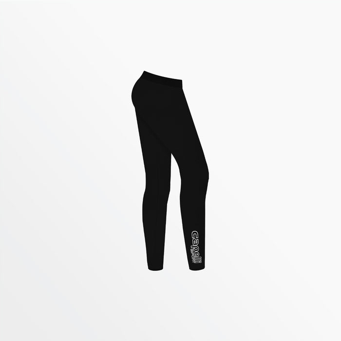Capelli WOMEN'S MID RISE LOGO COTTON LEGGINGS Black