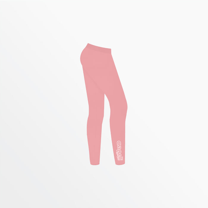Capelli WOMEN'S MID RISE LOGO COTTON LEGGINGS Blush