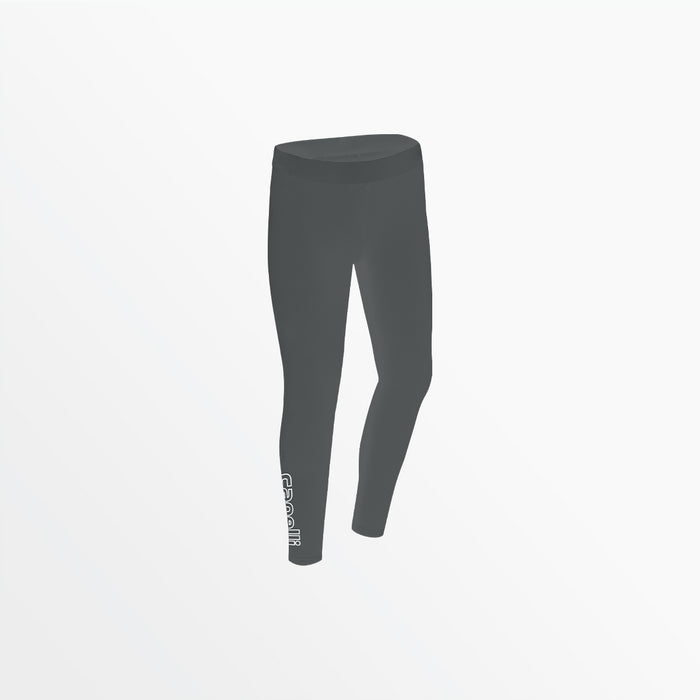 capelli WOMEN'S MID RISE LOGO COTTON LEGGINGS Light Grey