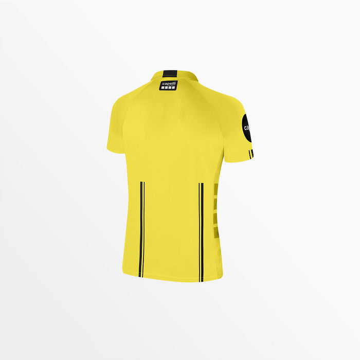 Capelli WOMEN'S OFFICIAL REFEREE 1/4 ZIP SHORT SLEEVE JERSEY Referee Yellow