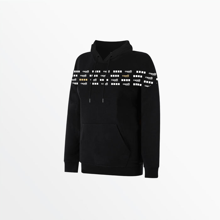 capelli WOMEN'S SIGNATURE GRAPHIC HOODIE Black Metalic Gold