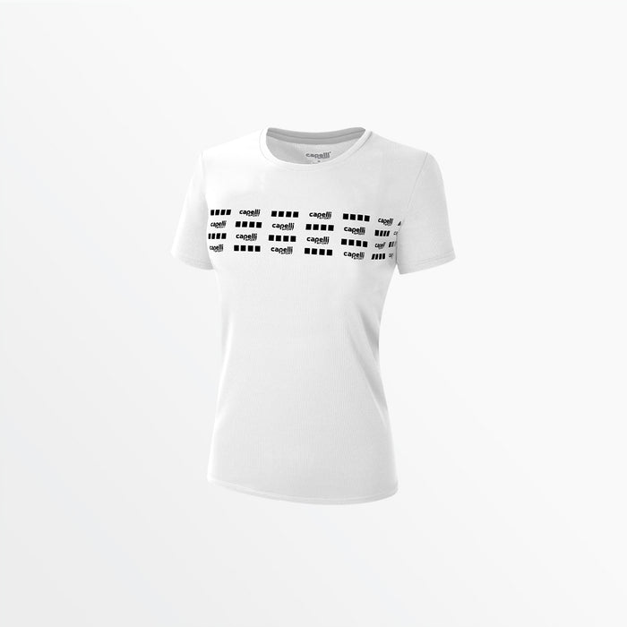 capelli WOMEN'S SIGNATURE GRAPHIC SCOOP NECK TEE White