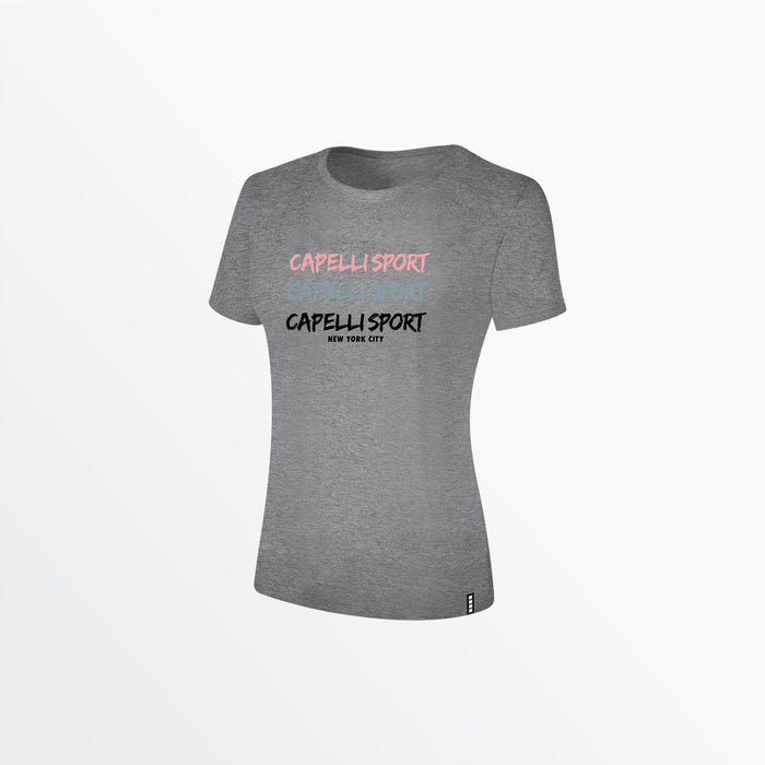 capelli WOMEN'S TRIPLE CS SKETCHTEE Light Heather Grey