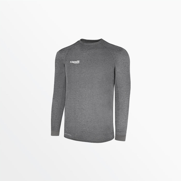 capelli YOUTH BASICS ⅠⅠ LONG SLEEVE TRAINING JERSEY Dark Heather Grey