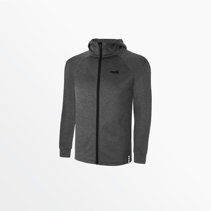 capelli YOUTH BASICS THERMA FLEECE ZIP UP HOODIE Dark Heather Grey