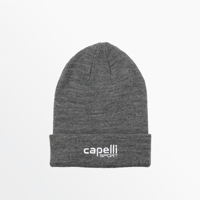 Capelli YOUTH BRANDED CUFF BEANIE Dark Heather Grey