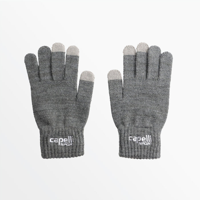 capelli YOUTH BRANDED KNIT GLOVE WITH 3 FINGER TOUCH