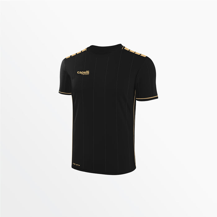 capelli YOUTH EMPIRE KNIT STRIPE JERSEY Black Bright Gold