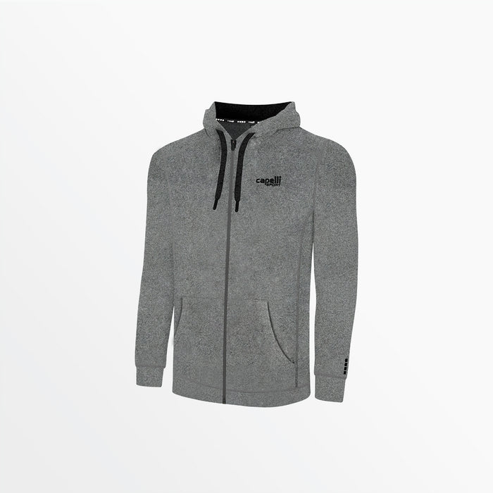 capelli YOUTH ESSENTIAL HEATHER ZIP UP HOODIE Dark Heather Grey
