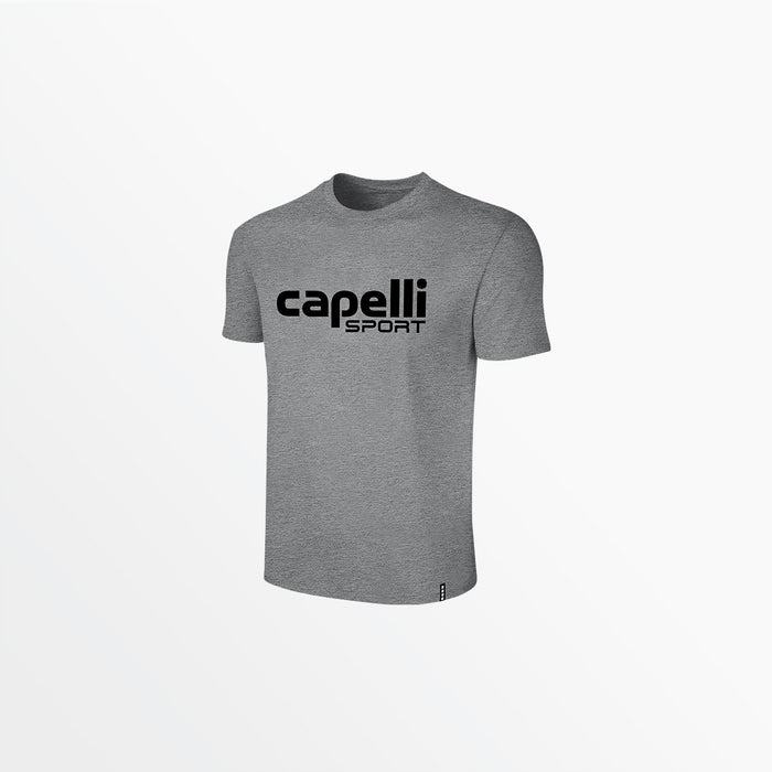 capelli YOUTH LOGO CREW NECK TEE Light Heather Grey