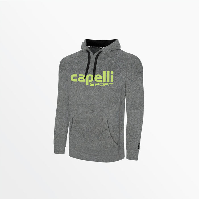 capelli YOUTH LOGO HEATHER PULLOVER HOODIE Dark Heather Grey Lime