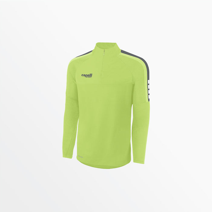 Capelli YOUTH MADISON 1/4 ZIP TECHNICAL TRAINING TOP Lime
