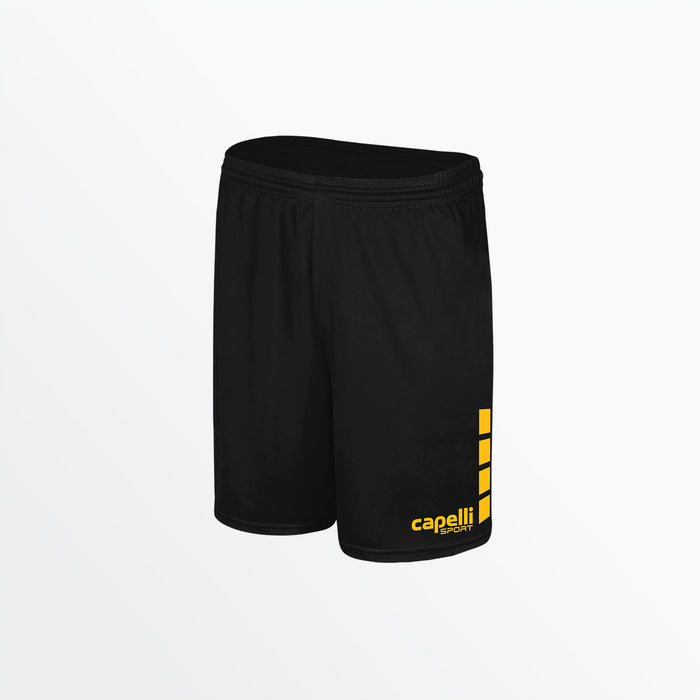 capelli YOUTH TEAM MATCH SHORTS WITH 4 CUBES Black Athletic Gold