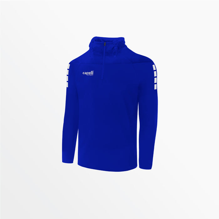 capelli YOUTH TRIBECA 1/4 ZIP THERMA FLEECE HOODIE Royal Blue