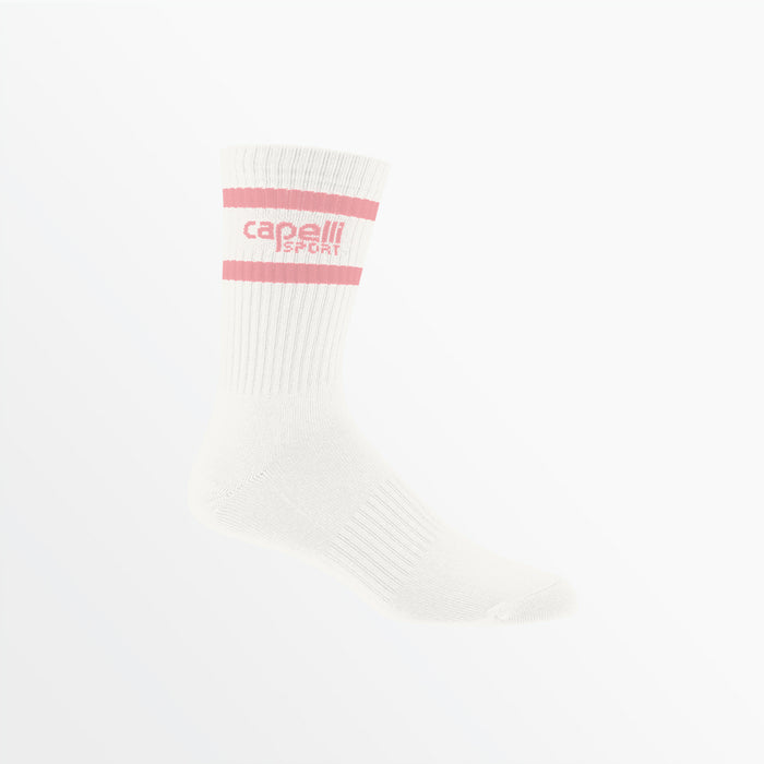 Capelli ADULT CS BASICS TUBE CREW SOCK Off White Blush