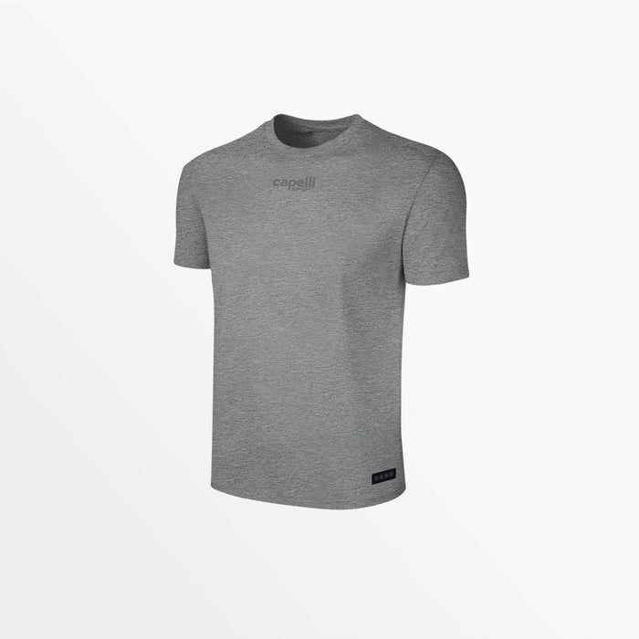 Capelli ADULT UNISEX TONAL CREW NECK TEE Light Heather Grey