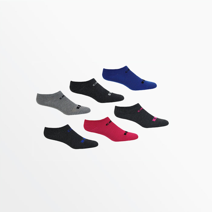 Capelli BASICS CS-COOL LIGHTWEIGHT NO SHOW SOCKS Grey Combo