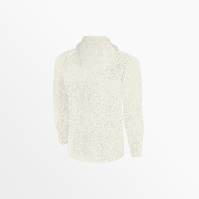Capelli ADULT QUARTER ZIP SHERPA HOODIE Coconut