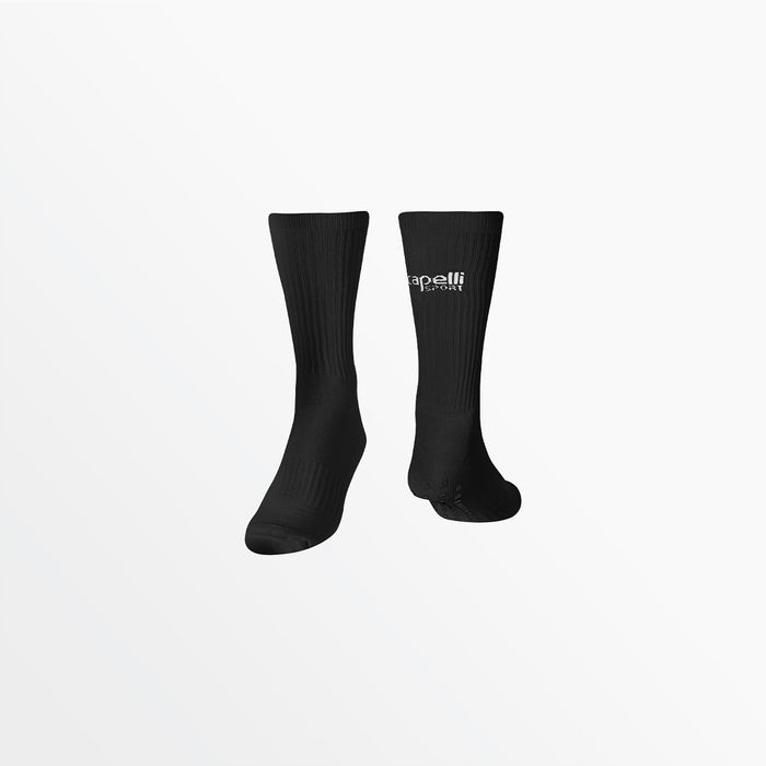 Capelli CS CREW SOCK WITH GRIPPERS Black