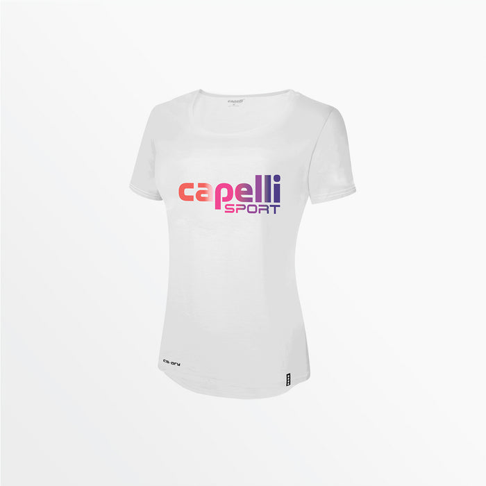 Capelli GIRL'S OMBRE LOGO TEE White Neon