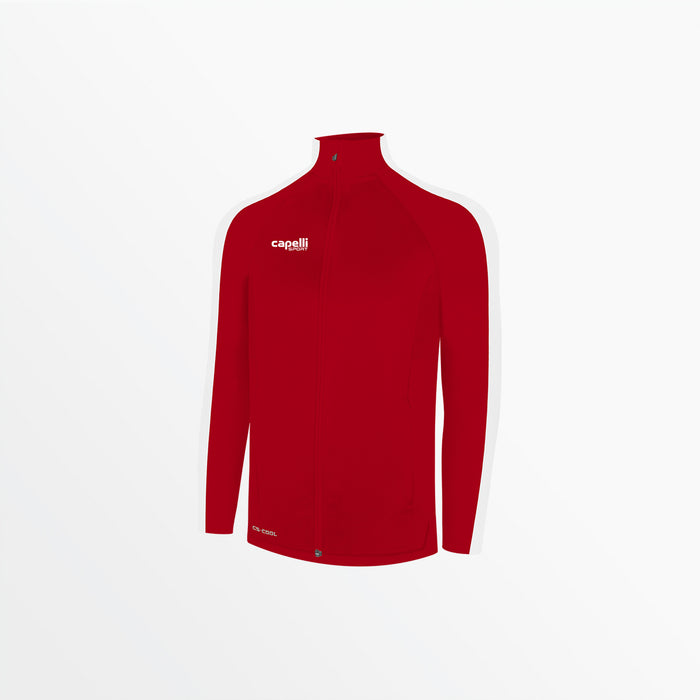 capelli MEN'S BASICS ⅠⅠ BLOCK TRAINING JACKET Red