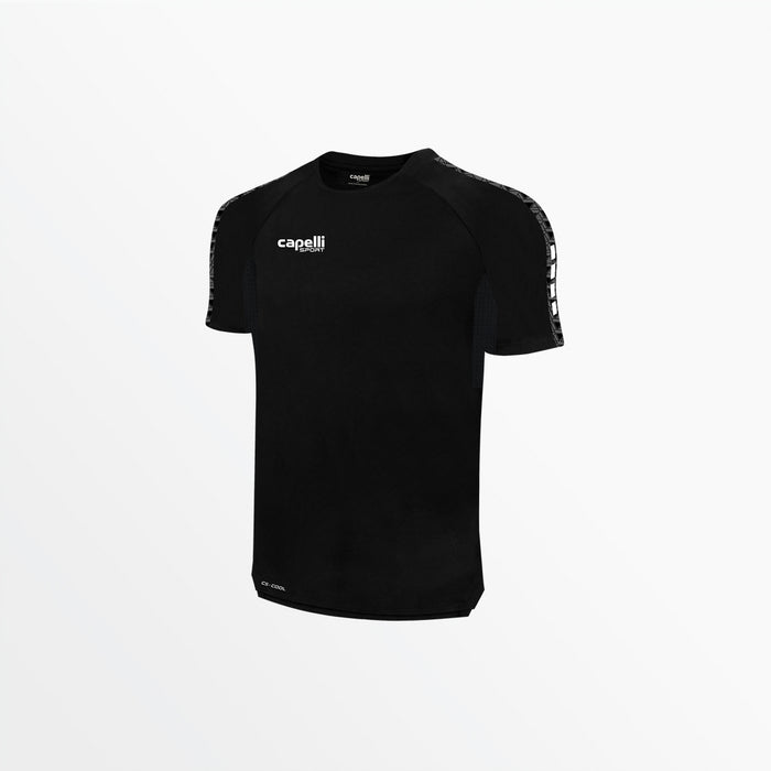 capelli MEN'S BASICS ⅠⅠ TRI SHORT SLEEVE TOP Black