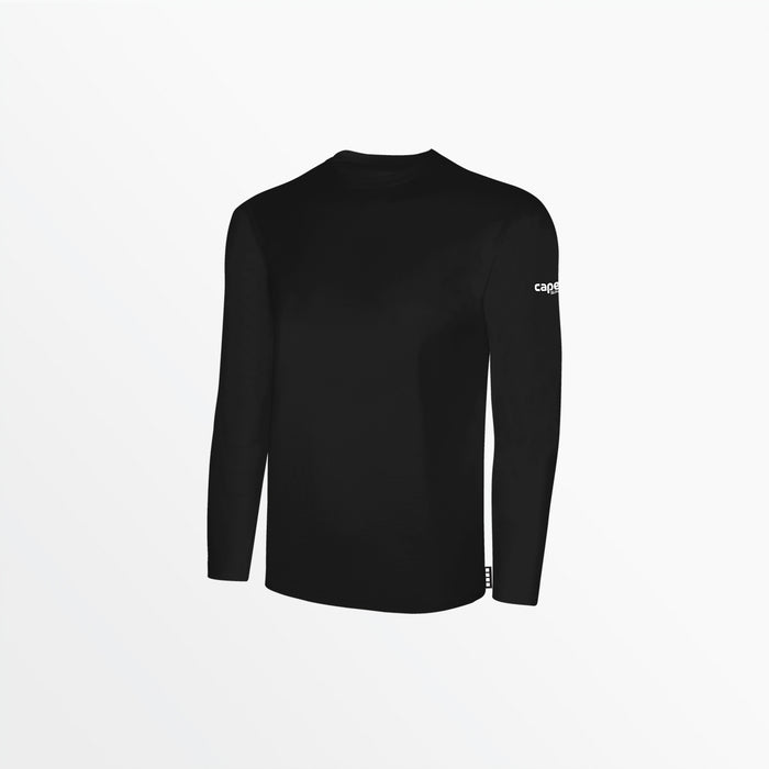 capelli MEN'S BASICS LONG SLEEVE COTTON TEE Black