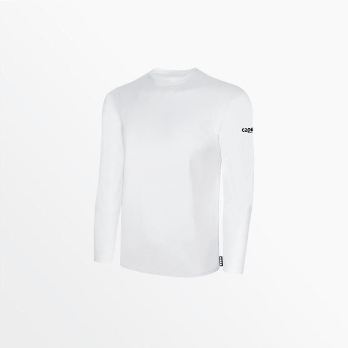 capelli MEN'S BASICS LONG SLEEVE COTTON TEE White