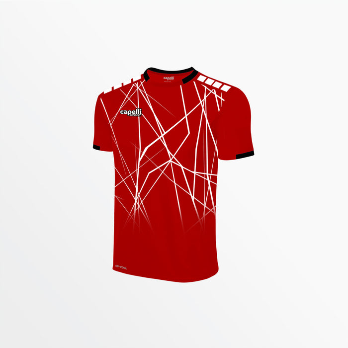 Capelli MEN'S CS ⅠⅠⅠ GEO NET JERSEY Red