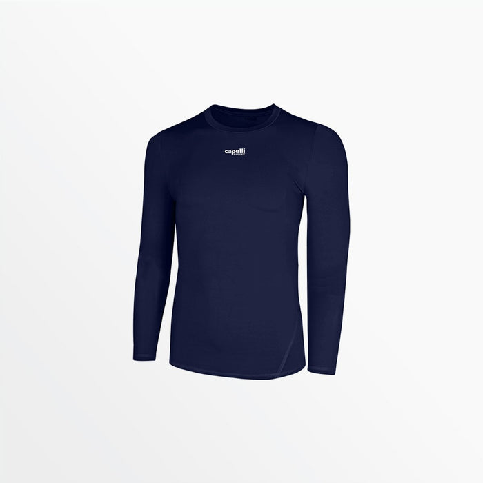 capelli MEN'S LONG SLEEVE PERFORMANCE TOP Navy