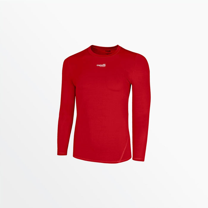 capelli MEN'S LONG SLEEVE PERFORMANCE TOP Red