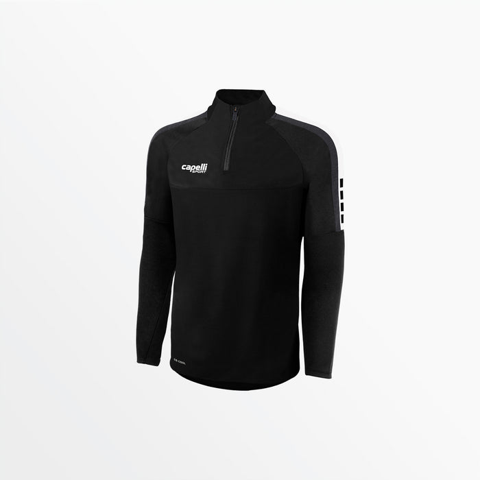 capelli MEN'S MADISON PIQUE 1/4 ZIP TOP Black