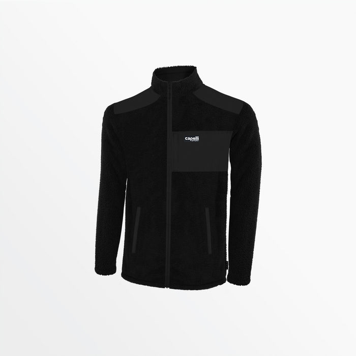 capelli MEN'S MIXED MEDIA SHERPA JACKET Black