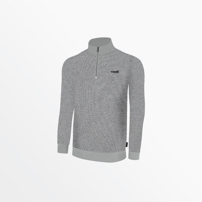 capelli MEN'S SELECT QUARTER ZIP TOP Light Grey