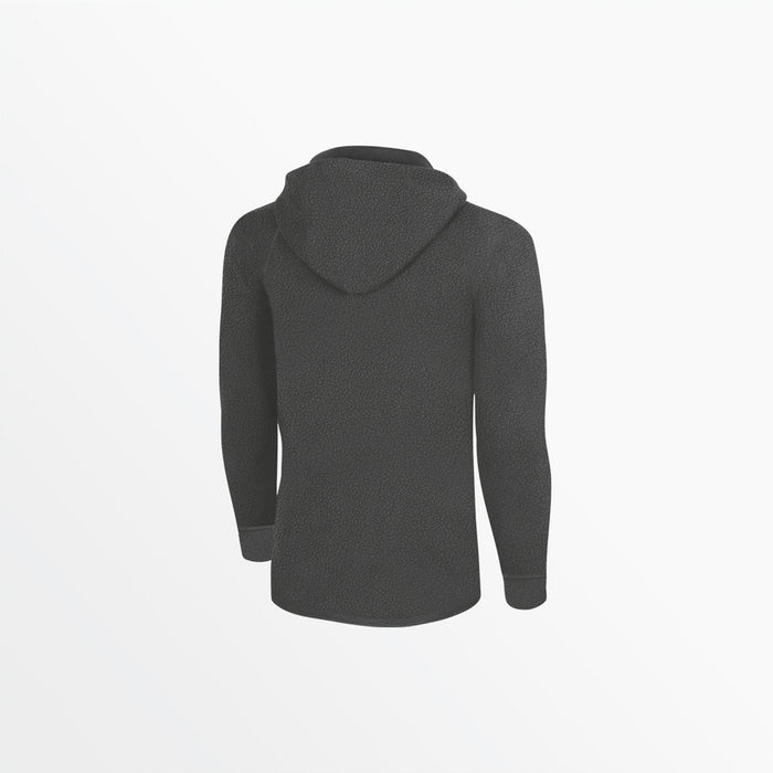 Capelli MEN'S SHERPA ZIP UP HOODIE Medium Grey
