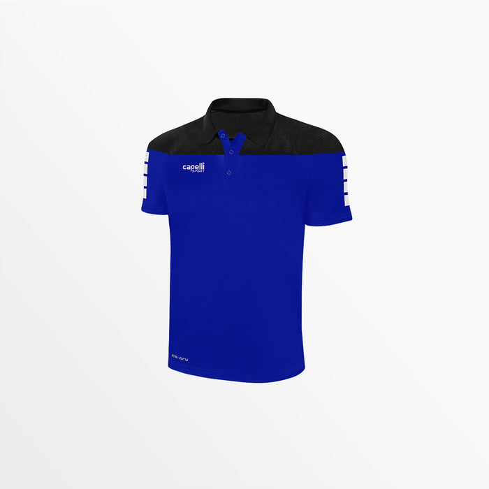 capelli MEN'S TRIBECA POLY POLO Royal Blue Black