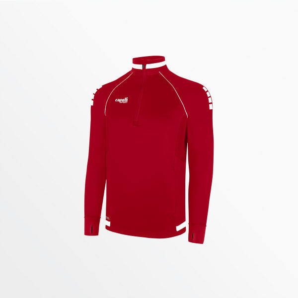 capelli MEN'S UPTOWN 1/4 ZIP TRAINING TOP Red