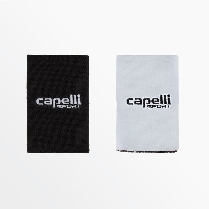 Capelli REVERSIBLE EXTRA WIDE WRISTBANDS Black