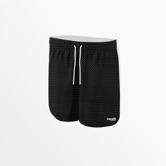 capelli WOMEN'S 2-TONE MESH SHORTS Black