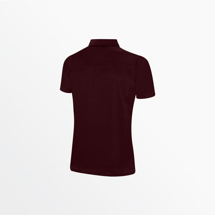 Capelli WOMEN'S CLASSIC STRIPE POLY POLO Maroon