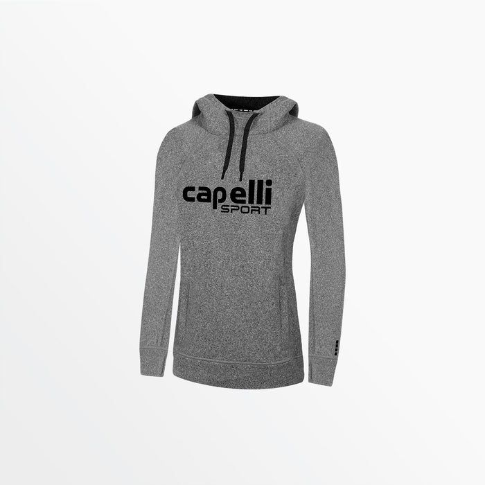 capelli WOMEN'S LOGO HEATHER PULLOVER HOODIE Black