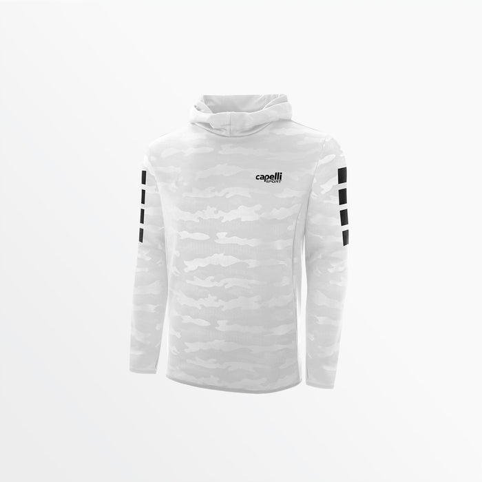 capelli YOUTH BASICS I CAMO EMBOSSED HOODIE White