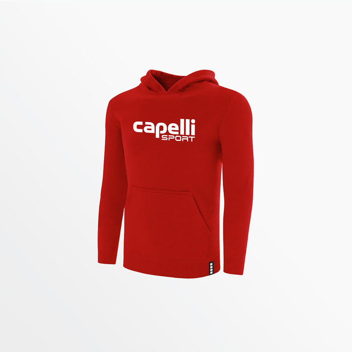 capelli YOUTH LOGO FLEECE PULLOVER HOODIE Red